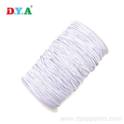 White Knitting Elastic Shoe Laces Elastic Bands